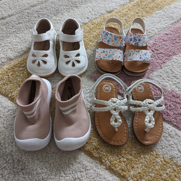 wonder nation Other - Toddler Baby Girls size 4 & 4.5 Shoe, Sandals, velcro, summer, slip on